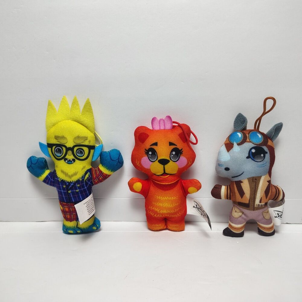 The Masked Singer 2023 McDonald's Happy Meal Plushies Lot of 3